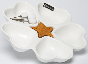 Менажница 280мм BALSFORD МЕЧТА 5 секции на подставке подарочная упаковка фарфор 000000000001206631