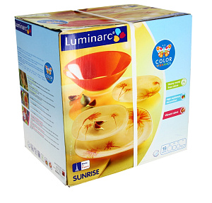 Столовый набор Sunrise Luminarc, 19 предметов 000000000001093497