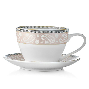 Пара чайная 315мл/14,5см ESPRADO Arista Rose костяной фарфор 000000000001198348