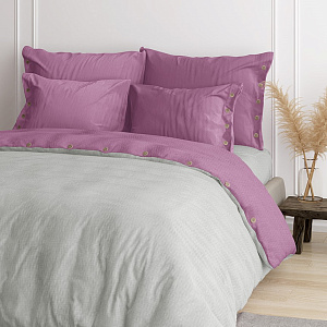 Наволочки 50x70см 2шт DE'NASTIA сиреневые бязь 100%хлопок 000000000001208074