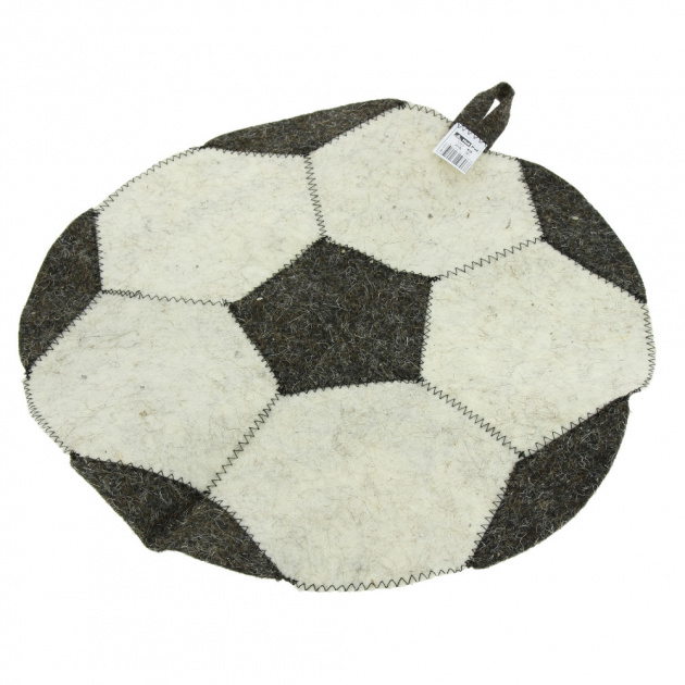 Коврик для сауны Футбольный мяч Нot Pot, 45 см, войлок 000000000001168669