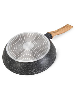 Набор посуды для приготовление 3 предмета (сковорода 24см/кастрюля 6л/крышка 24см) серый алюминий 000000000001229788