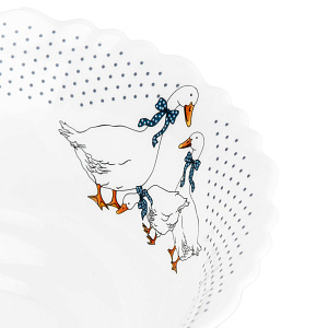 Салатник 18см/800мл FARFORELLE Гуси стеклокерамика 000000000001219892