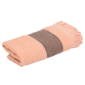 Полотенце махровое 30х60см СОФТИ Гармошка розовое 100% хлопок 000000000001213283