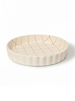 Форма для выпечки DE'NASTIA lattice 27,5x4,5см 1,7л коричневый керамика 000000000001231355