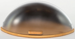 Хлебница 440х200х280мм  бамбук основа  крышка полистирол  ручка тёмная прозрачная бамбук  подарочная упаковка 184-18005 000000000001205519