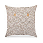 Наволочка декоративная 40х40см LUCKY QUADRO бежевый хлопок