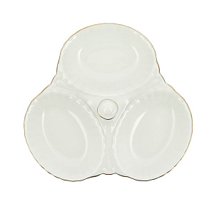 Менажница Золотая отводка Porcelaine Czech Gold Hands, 15.5 см 000000000001136232