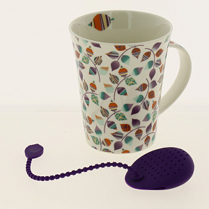 Кружка с силиконовым ситом, 380мл 000000000001185114