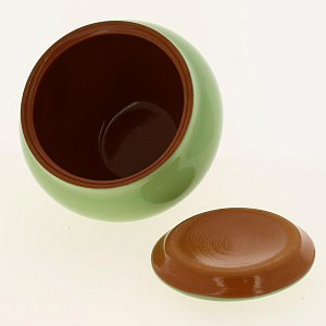 Горшочек под жаркое 900мл ПОСУДА ЦЕНТР с крышкой салатовый керамика 4274 000000000001182207