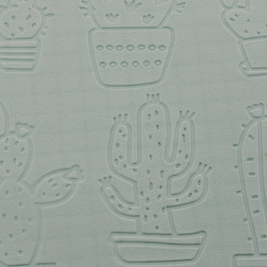 Салфетка сервировочная DE'NASTIA D36см кактусы 100%ЭВА голубой E000086 000000000001199301