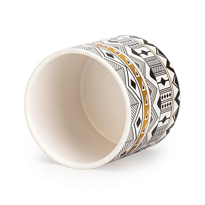 Кашпо 10х9см 0,45л Геометрия IV керамика 000000000001225877