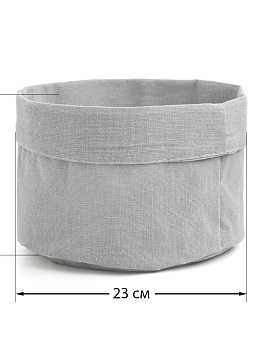 Органайзер для хранения 23x16см DE'NASTIA серый канвас полиэстер 000000000001216211