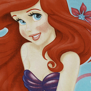 Комплект постельного белья 1,5-спальный Принцессы: Русалочка Ариель пододеяльник143х215см простыня150х214см наволочки50х70см-1шт бязь 100% хлопок 000000000001206742