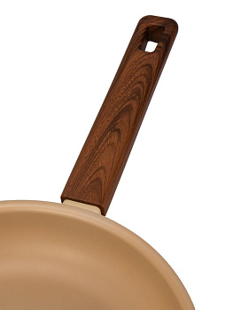 Сковорода с крышкой 24см антипригарное покрытие индукция желто-коричневый Сковорода с крышкой 24см антипригарное покрытие индукция желто-коричневый 000000000001228003