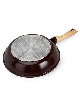 Сковорода 26см МАГИЯ ВКУСА керамическая индукция темный шоколад/капучино алюминий 000000000001228699