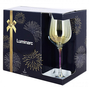 ЗОЛОТИСТЫЙ ХАМЕЛЕОН Набор бокалов для вина 6шт 350мл LUMINARC стекло 000000000001181127