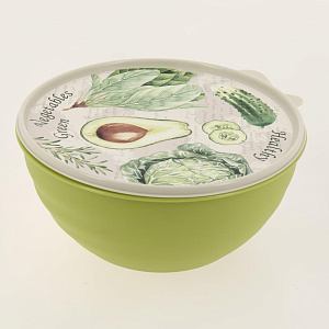 МИСКА С КРЫШКОЙ С ДЕКОРОМ WAVE 1,55Л Phibo 4332452 000000000001198281