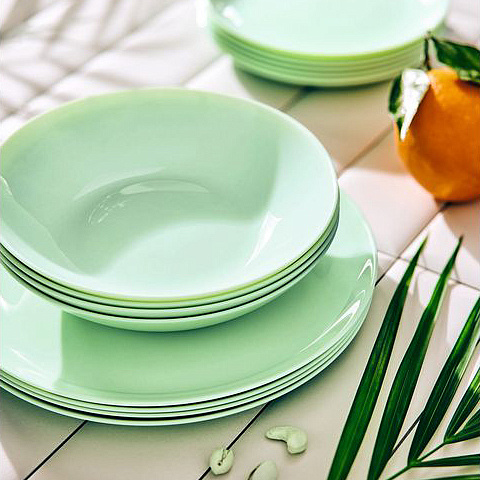 DIWALI PARADISE GREEN Набор столовой посуды 12 предметов LUMINARC опал 000000000001222518