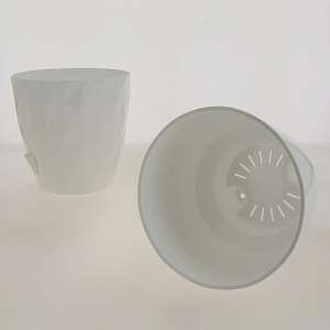 Кашпо со вставкой Соло RUBY 3л цвет Белый артикул КШ-6454 пластик 000000000001194628