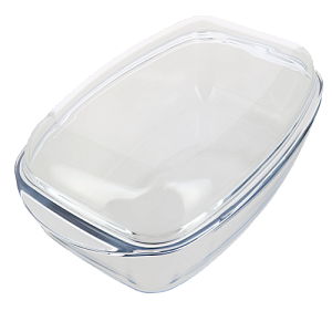 Утятница 4,3л + крышка 2,2л PYREX прямоугольная стекло 000000000001111881