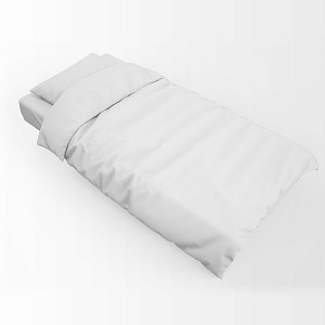 Комплект постельного белья 1,5сп LUCKY (пододеяльник, наволочка 50х70см-1шт) белый поплин хлопок 100% 000000000001213694