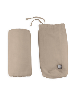 Проcтыня натяжная DE'NASTIA БЯЗЬ 180x200+25см 100%Хлопок бежевый C010741 000000000001192973