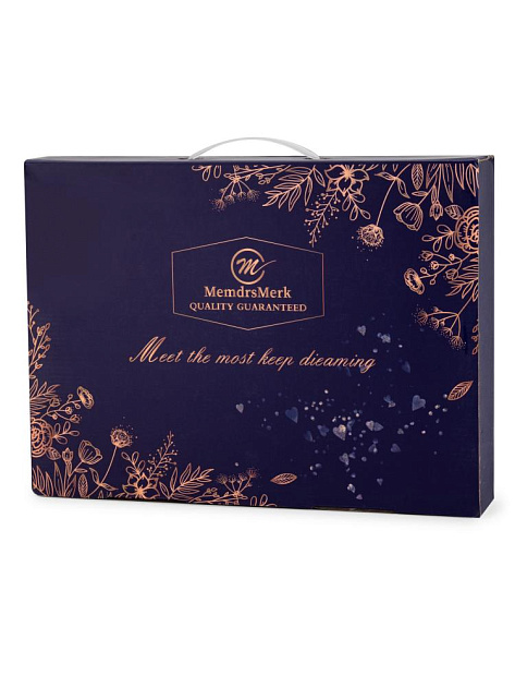 Простыня на резинке 150х200см Цветы полиэстер 000000000001229204