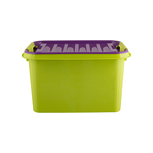 Ящик для игрушек 36л ПОЛИМЕРБЫТ FUNNY KIDS с крышкой пластик 000000000001213085