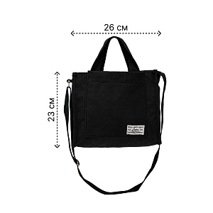 Сумка женская 26x23x10см графит вельвет/полиэстер 000000000001221750