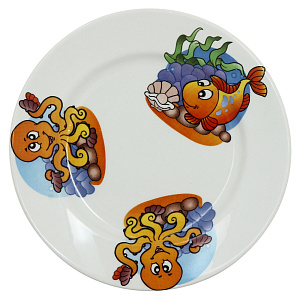 Тарелка Морской Мир Кубаньфарфор, 17.5 см 000000000001135733