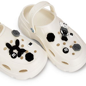 Сабо женские на платформе 35-36 белый ЭВА 000000000001223180