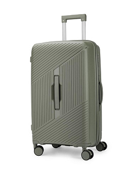 Чемодан на колесах L (48х30х75см) полосы хаки PP 000000000001226557