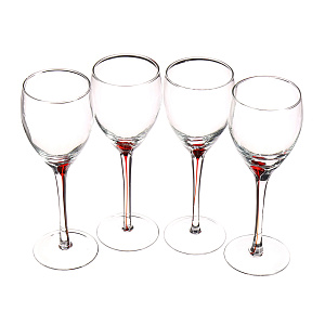 Набор фужеров Drip Red Luminarc, 270мл, 4 шт. 000000000001097077