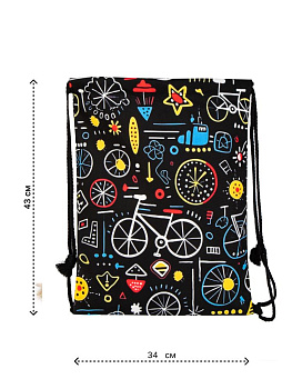 Сумка мешок 34х43см до 10кг велосипед полиэстер 000000000001227598