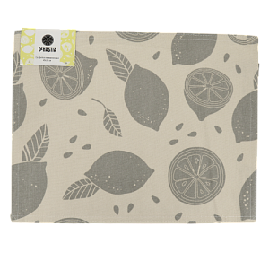 Салфетка сервировочная DeNASTIA Коллекция "Лимоны" 45x35см Хлопок70%/ПЭ30%  молочный/серый E000131 000000000001202908