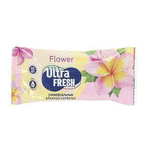 Влажные салфетки 15шт ULTRA FRESH 000000000001216721