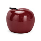 Фигура декоративная 10см Яблоко бордовый керамика
