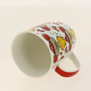 Кружка 350мл, NEW BONE CHINA, индивидуальная подарочная упаковка,ЖЕЛАЮ СЧАСТЬЯ,170-08066 000000000001192710