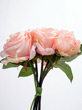 Цветок искусственный "Композиция" 5 бутонов 39см R010772 000000000001196725