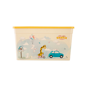 Коробка 16л ПОЛИМЕРБЫТ Giraffix пластик 000000000001213079