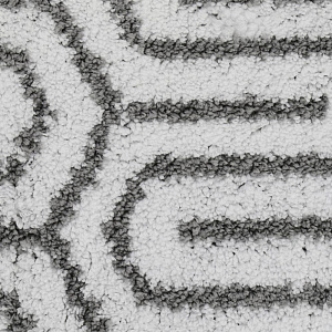 Коврик для ванной из микрофибры 45*75 STUDIOTEX MAZE Grey артикул 6139616 000000000001202796