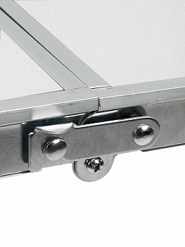 Стол складной со стульями 4шт 120х60х70см / 27,5х32х35см белый металл 000000000001227418