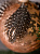 Набор новогодних шаров 3шт 8см с пером и деревянным крючком шампань пластик 000000000001209020