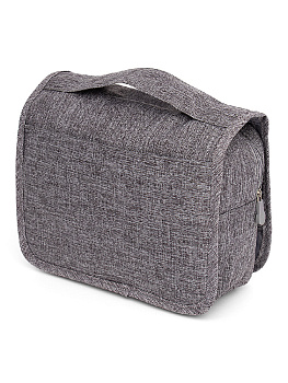 Косметичка дорожная серый 25х20х10 см 100%пэ Y000084 000000000001199716
