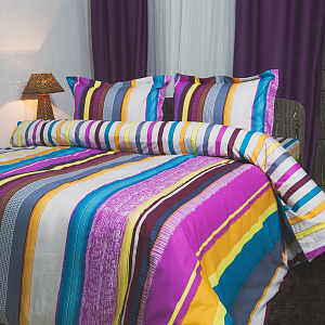 Комплект постельного белья 1,5спальное DE'NASTIA Сатин Карнавал 50x70см-2шт C010413 000000000001123884