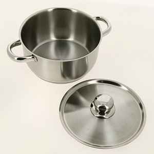 Кастрюля 2.5л Славяна с металлической обочкой,ручкой нержавеющая сталь АМЕТ 1с240001741 000000000001197278