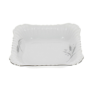 Квадратный салатник Колосок Porcelaine Czech Gold Hands, 24 см 000000000001136391