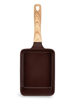 Сковорода Тамагояки 18х13см МАГИЯ ВКУСА керамическая индукция тем.шоколад/капучино алюминий 000000000001228702