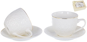 Набор чайный 4шт 2чашки  фарфор 220мл/2блюдца подарочная упаковка Грация  Balsford 101-01016 000000000001197900